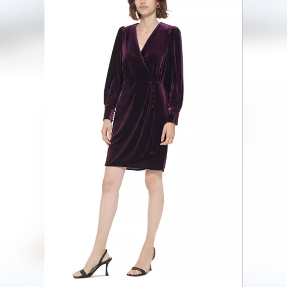 Calvin Klein Dresses & Skirts - SALE!!! Calvin Klein Womens Surplice Knee Work Sheath Dress NWOT 12